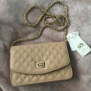 Tan crossbody purse